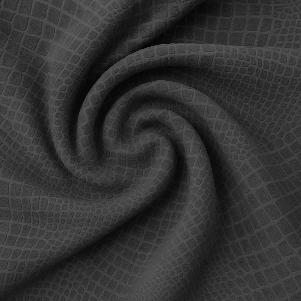 Matras Hoeslaken Velvet  Snake Skin - Jet Black