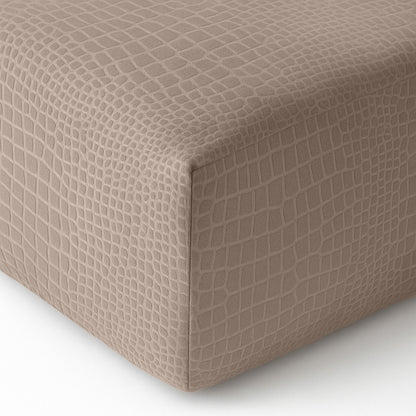 Matras Hoeslaken Velvet  Snake Skin - Desert Taupe
