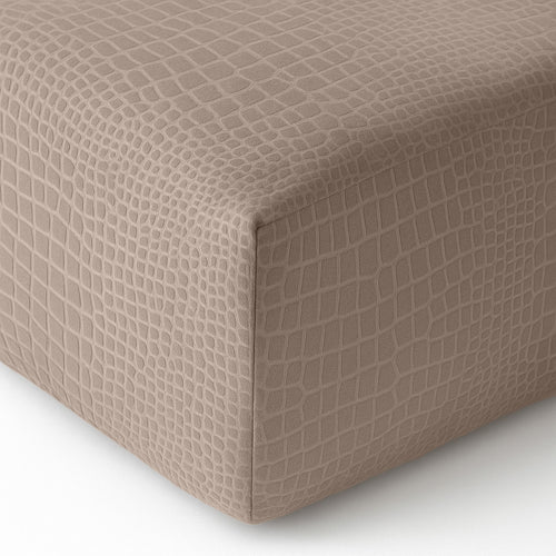 Matras Hoeslaken Velvet  Snake Skin - Desert Taupe