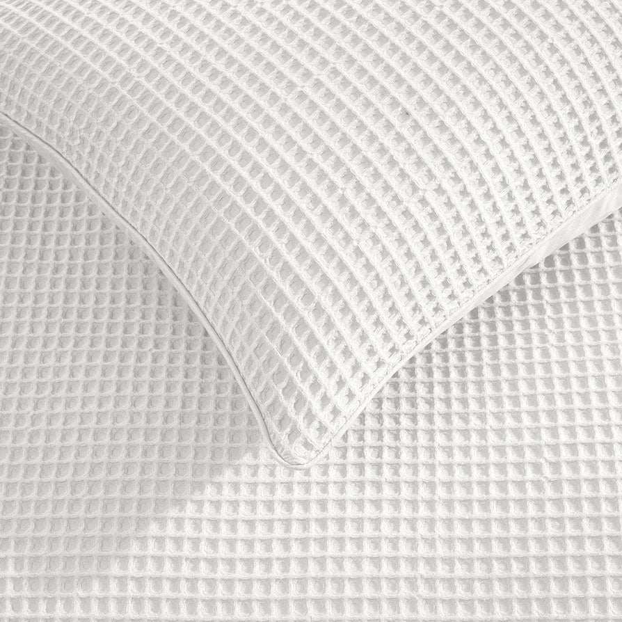 Housse de couette Waffle™ Porcelaine Blanc 