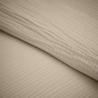 Dekbedovertrek set Katoen Mousseline 220TC Taupe