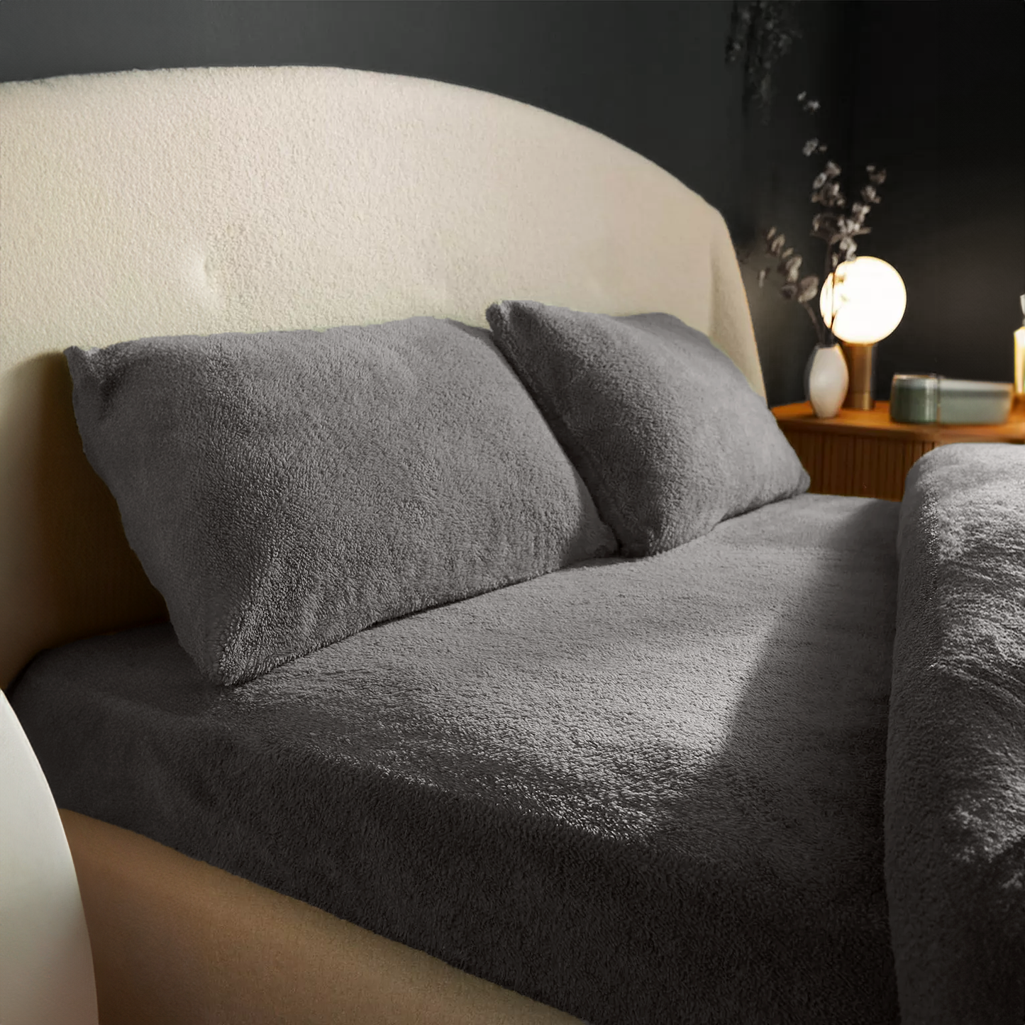 Matras Hoeslaken Teddy -  Earl Grey