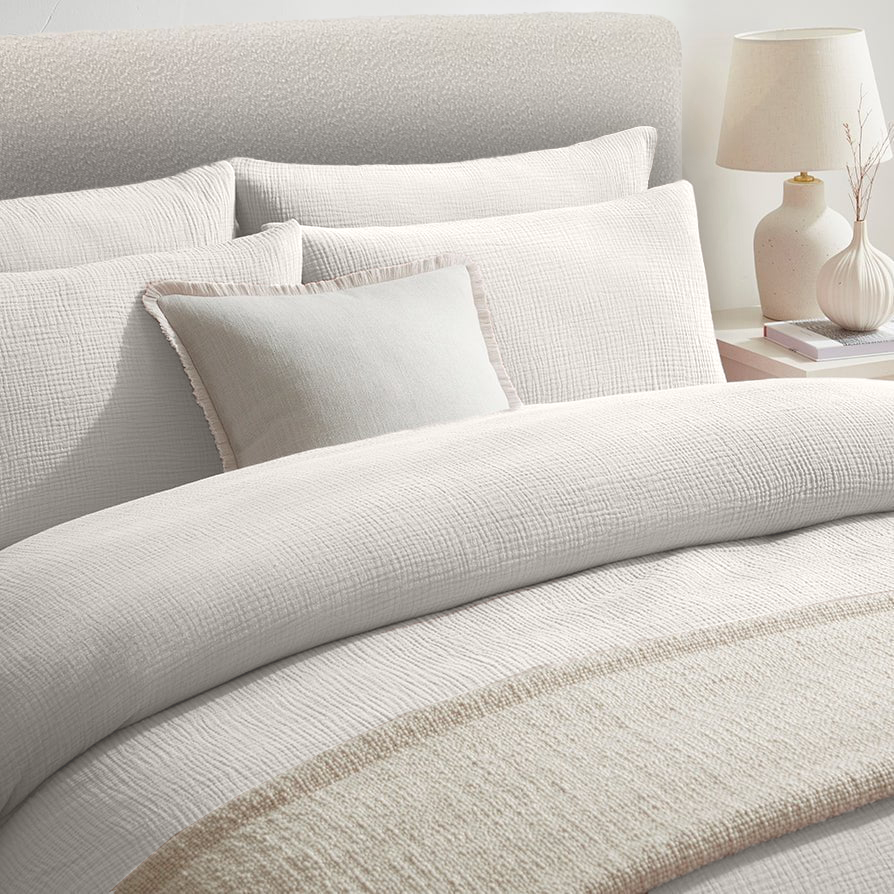 Kussenslopen set Mousseline 220TC Offwhite 60x70 cm 2-Pack