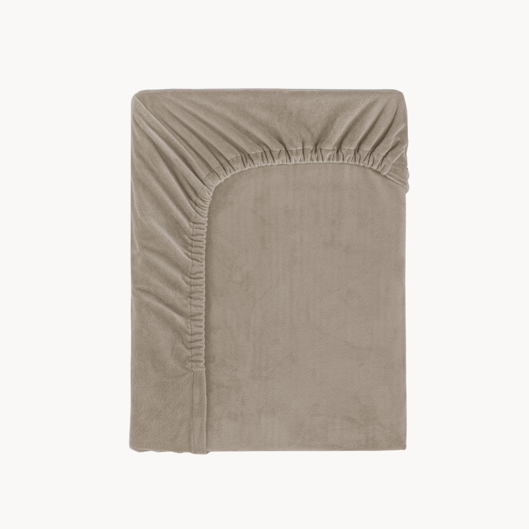 Matras Hoeslaken Velvet Tan Taupe 2-Pack