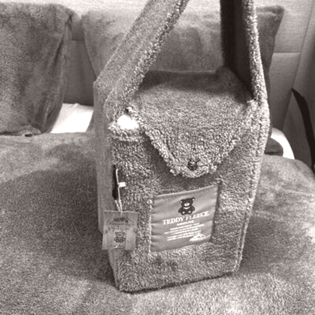Housse de couette Teddy Polaire Gris Cendré