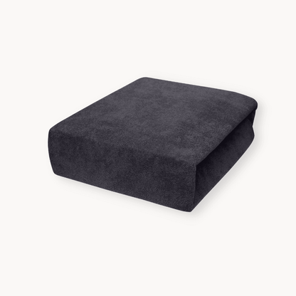 Drap-housse pour matelas en velours Earl Grey, paquet de 2