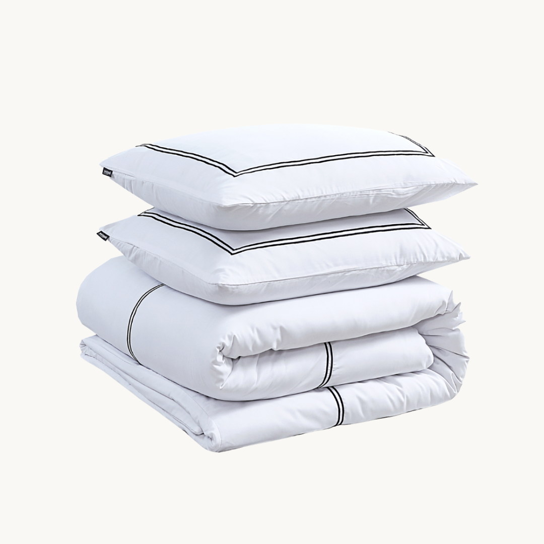 Housse de couette Matte Satin™ Olaf Blanc