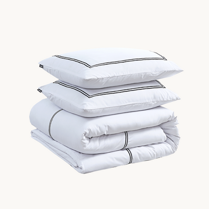 Housse de couette Matte Satin™ Olaf Blanc
