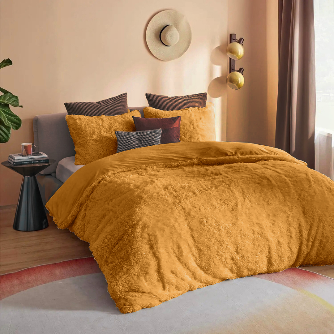 Dekbedovertrek Teddy Fleece  Fluffy Caramel Latte