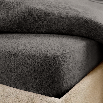Lot de 2 draps-housses pour matelas Teddy Earl Grey