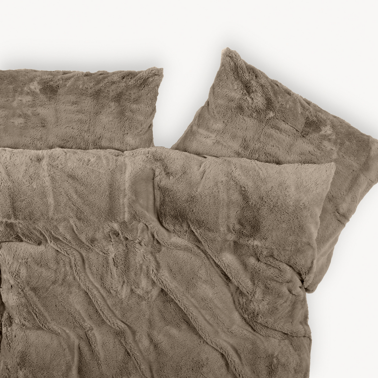 Dekbedovertrek Teddy Fleece Fluffy Iced Coffee